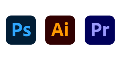 Logos de Adobe, herramientas del Grado de Comunicación